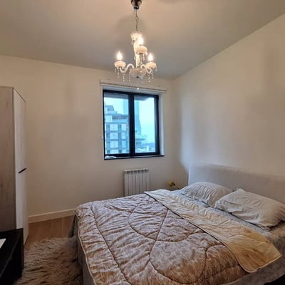 Alquiler de un elegante piso de 2 habitaciones, 53 m², en el complejo residencial BW Scala, Belgrado, Serbia